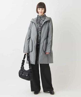 【大きいサイズ】ラインアクセントライトダウンコート