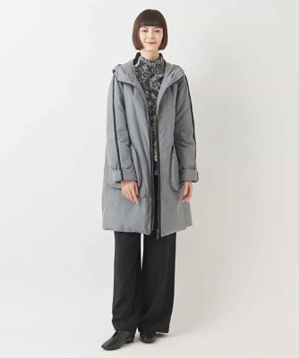 【大きいサイズ】ラインアクセントライトダウンコート