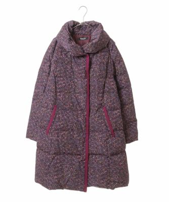 ＜HIROKO BIS GRANDE (Women)＞ツイードプリントダウンコート