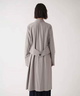 【大きいサイズ】ドレープワッシャーライトコート　／洗える