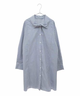 【大きいサイズ】ボウネックチュニックシャツ　／洗濯機で洗える