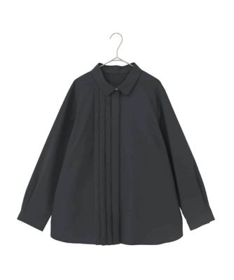 ＜HIROKO BIS GRANDE (Women)＞【大きいサイズ】タックデザインタイプライターシャツ　／洗濯機で洗える