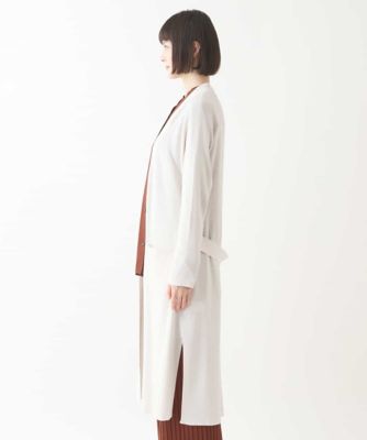 【大きいサイズ】リブロングニットカーディガン