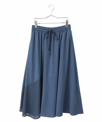 ＜HIROKO BIS GRANDE (Women)＞【大きいサイズ／ＵＶカット／吸汗速乾】切り替えメッシュフレアスカート　／洗濯機で洗える