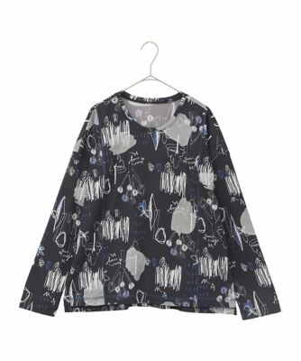 ＜HIROKO BIS GRANDE (Women)＞【大きいサイズ】アートプリントカットソー　／洗濯機で洗える