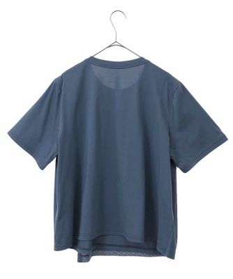 【大きいサイズ／ＵＶカット／遮熱性】レイヤードメッシュデザインカットソー　／洗濯機で洗える