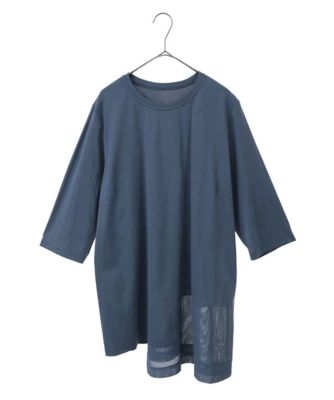＜HIROKO BIS GRANDE (Women)＞【大きいサイズ／ＵＶカット／遮熱性】メッシュ切り替えデザインチュニック　／洗濯機で洗える
