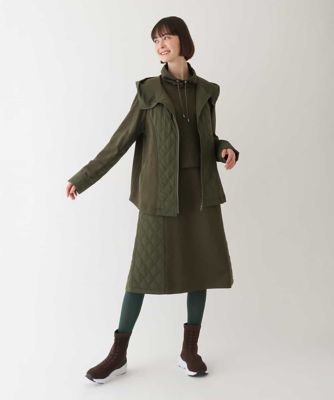 【洗濯機で洗える】キルティングジョイントデザインワンピース