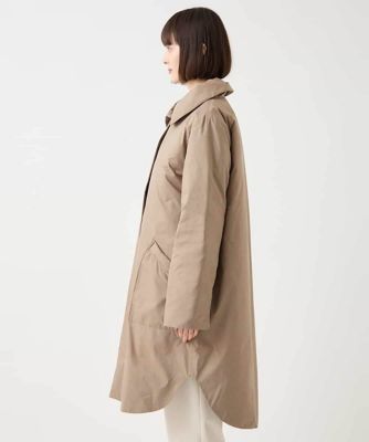 【大きいサイズ】杢調タフタステンカラーダウンコート