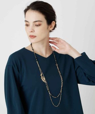 ＜CHRISTIAN AUJARD (Women)＞ペイズリーレリーフネックレス