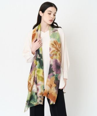 ＜CHRISTIAN AUJARD (Women)＞フラワープリントストール