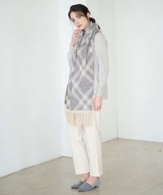 エアリーバイアスチェックストール | CHRISTIAN AUJARD (Women