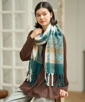 ABYTS 佐藤健 新品 SHAGGY CHECK STOLE チェックストール エアリーチェックストール | CHRISTIAN AUJARD (Women)/クリスチャン