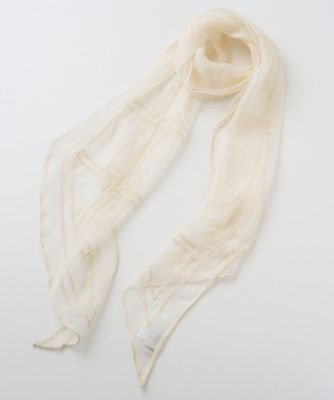 CHRISTIAN AUJARD (Women)/クリスチャン オジャール チェーン刺繍スカーフ 80アイボリー系 スカーフ・ショール【三越伊勢丹/公式】