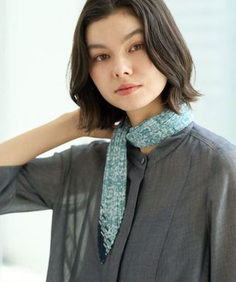 タイルプリントプリーツスカーフ | CHRISTIAN AUJARD (Women