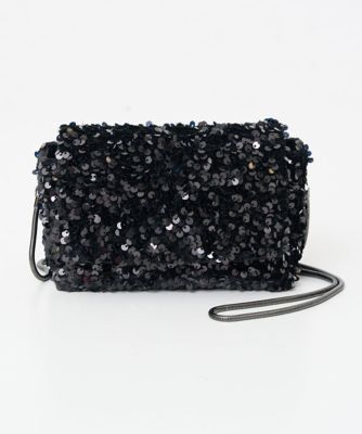 CHRISTIAN AUJARD (Women)/クリスチャン オジャール スパンコールポシェット 94ブラック 旅行用かばん・バッグ【三越伊勢丹/公式】