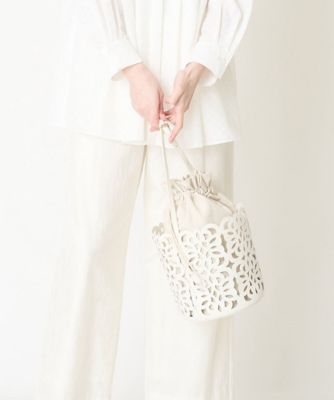 CHRISTIAN AUJARD (Women)/クリスチャン オジャール オリジナルロゴカットワークバッグ 90ホワイト 旅行用かばん・バッグ【三越伊勢丹/公式】