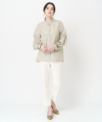 ランダムストライプブラウス