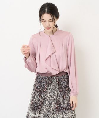 ＜CHRISTIAN AUJARD (Women)＞長袖ラッフルフリルブラウス