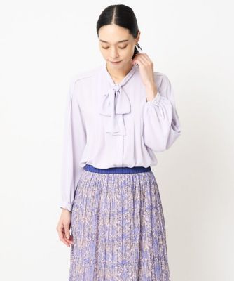 CHRISTIAN AUJARD (Women)/クリスチャン オジャール タックフレア棒タイブラウス 60ラベンダー トップス【三越伊勢丹/公式】