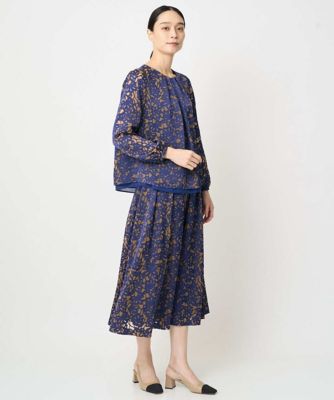 セットアップ対応］フラワーオパールプリントブラウス | CHRISTIAN