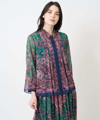 RATTIペイズリープリントブラウス | CHRISTIAN AUJARD (Women