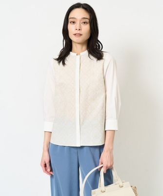 アラベスク刺繍ブラウス