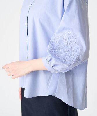 ［冷房対策］刺繍デザインシャツ