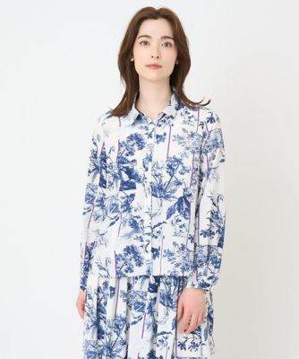 ＜CHRISTIAN AUJARD (Women)＞［セットアップ対応］ドローイングプリントブラウス