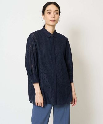 新品〉コットンハウスアヤ 花柄ブラウス