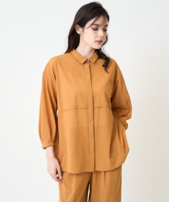 ［接触冷感／セットアップ対応］ドロップショルダーブラウス