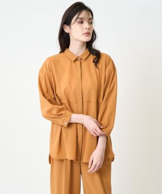 ［接触冷感／セットアップ対応］ドロップショルダーブラウス