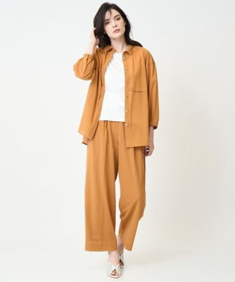 ［接触冷感／セットアップ対応］ドロップショルダーブラウス