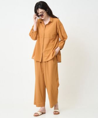 ［接触冷感／セットアップ対応］ドロップショルダーブラウス