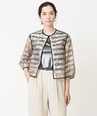 【お買い得価格・新品】CHIRISTIAN AUJARDオーガンジージャケット CHRISTIAN AUJARD（クリスチャン・オジャール）のジャケット