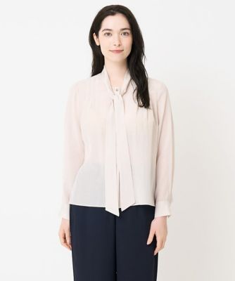 CHRISTIAN AUJARD (Women)/クリスチャン オジャール 長袖ボウタイブラウス 80アイボリー トップス【三越伊勢丹/公式】