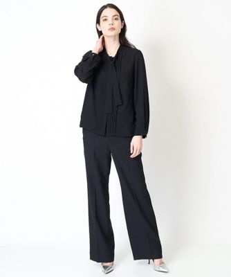 吸水速乾］ボウタイデザインブラウス | CHRISTIAN AUJARD (Women