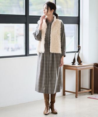 グレンチェックワンピース | CHRISTIAN AUJARD (Women)/クリスチャン