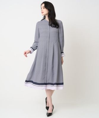 棒タイ付プリントワンピース | CHRISTIAN AUJARD (Women)/クリスチャン