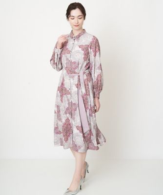 クラシカルペイズリープリントワンピース