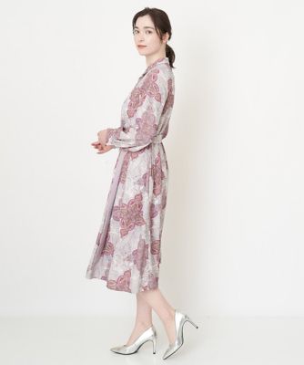クラシカルペイズリープリントワンピース