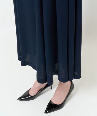 タックデザインフレアワンピース