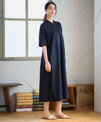 Christian Dior 現行タグ レースライン コットンシルク混ワンピース ドライタッチジャージーワンピース | CHRISTIAN AUJARD (Women