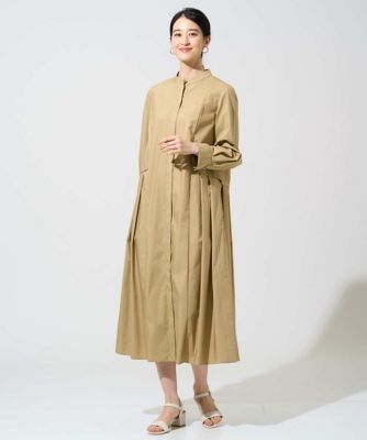 ＜CHRISTIAN AUJARD (Women)＞バンドカラーシャツワンピース