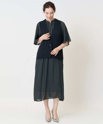 フレアスリーブワンピース