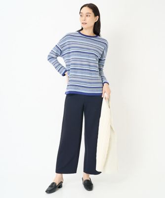 ジャガードボーダーニット
