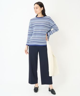 ジャガードボーダーニット