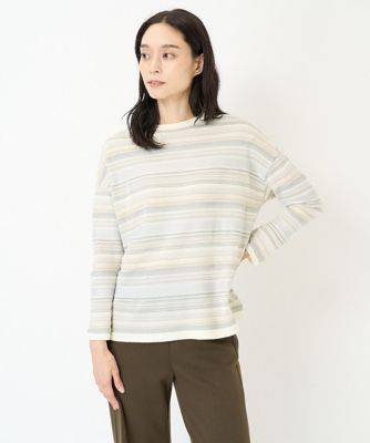 ジャガードボーダーニット