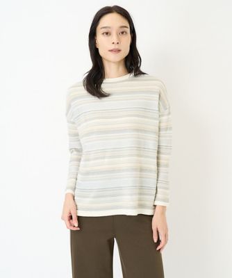 ジャガードボーダーニット