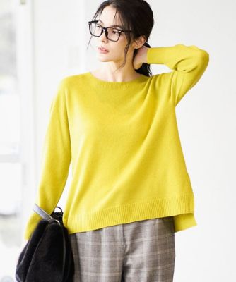 CHRISTIAN AUJARD (Women)/クリスチャン オジャール [アンサンブル対応]カシミヤシルクニット 25ライム トップス【三越伊勢丹/公式】